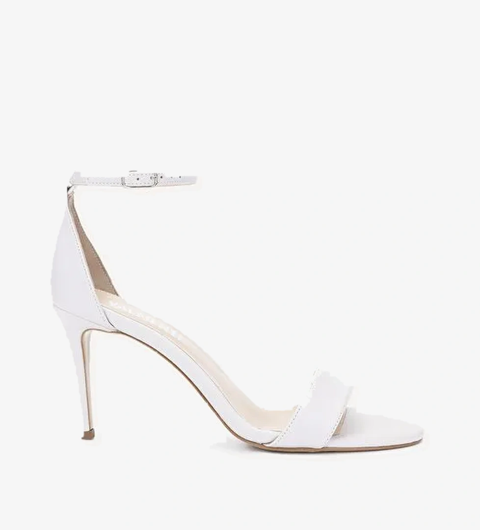 Valmenti Taine Kadın Beyaz Cilt Hakiki Deri Topuklu Ayakkabı - Görsel 1