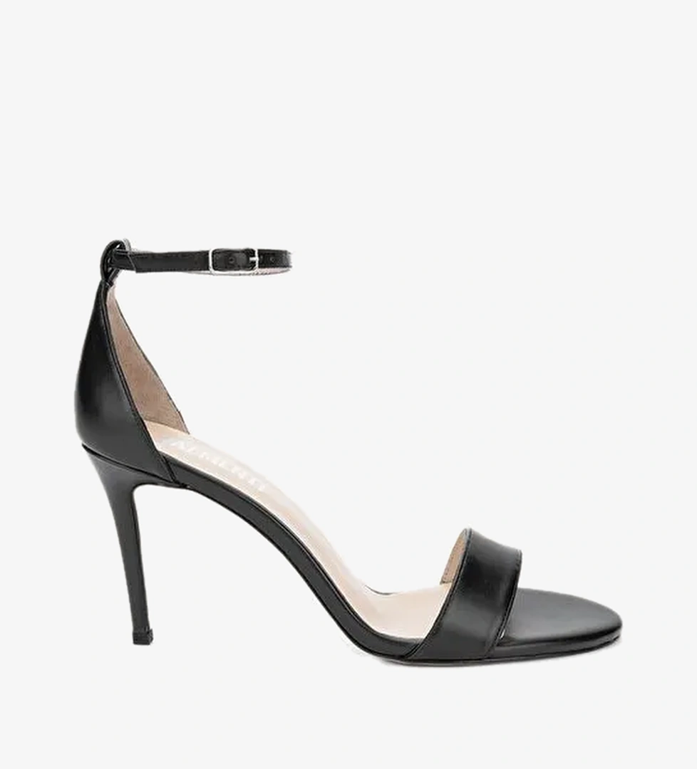 Valmenti Taine Kadın Siyah Cilt Hakiki Deri Topuklu Ayakkabı - Görsel 1