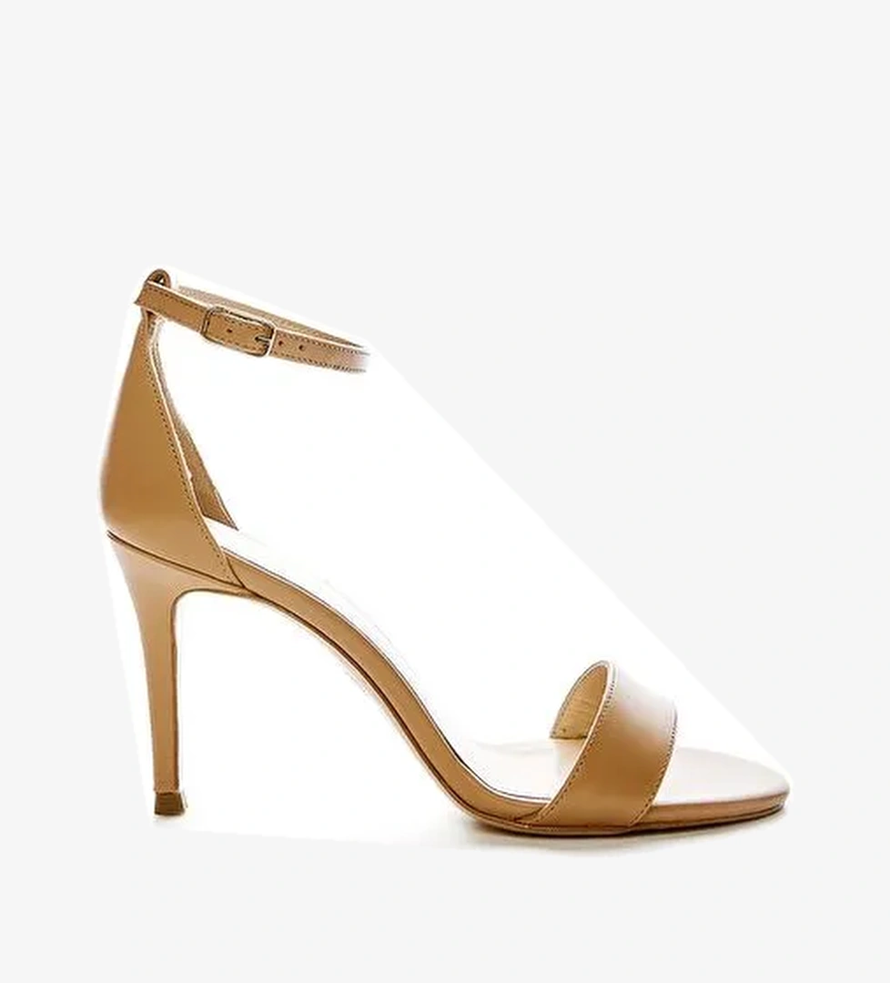 Valmenti Sophia Kadın Nude Rugan Hakiki Deri Topuklu Ayakkabı - Görsel 1