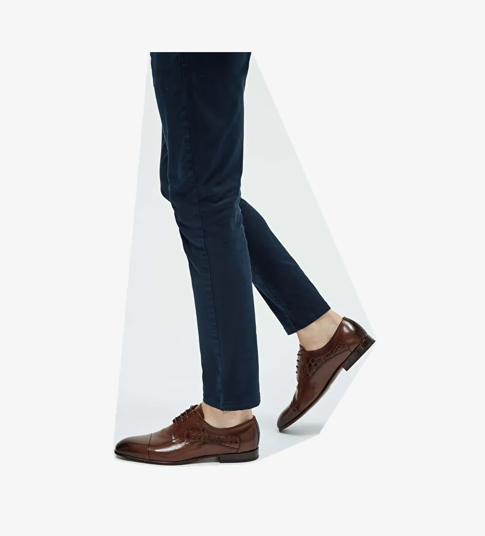 Tamer Tanca Siyah Erkek Deri Klasik Ayakkabı 183 26452 ERK AYK Y23 - Görsel 1