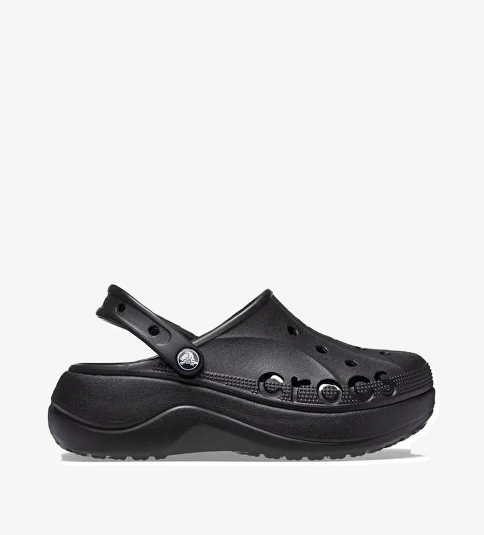 Crocs Crocs Baya Siyah Kadın Platform Plaj Clog Terliği 208186_001 model görseli