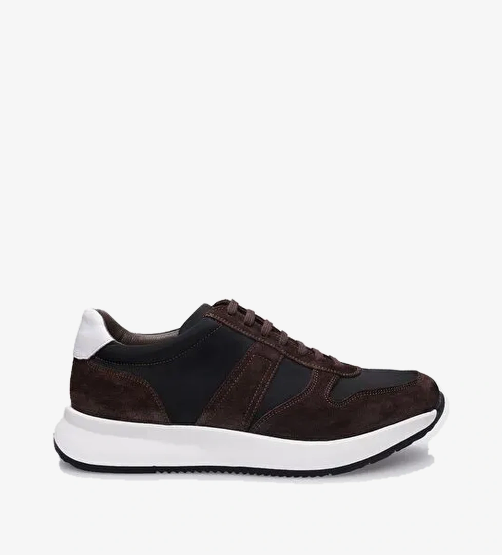 Cabani Ayakkabı Siyah Erkek Süet Sneaker 124007R - Görsel 1