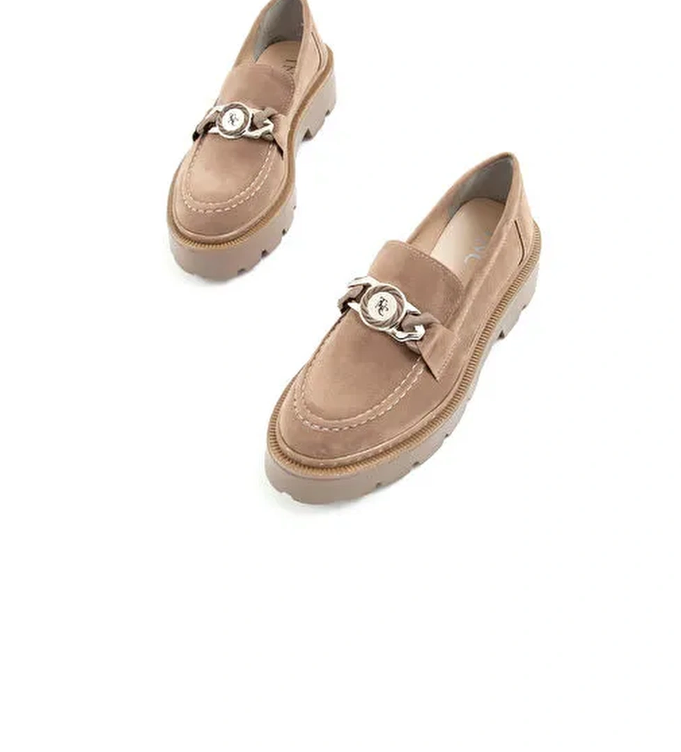 Tamer Tanca Haki Kadın Loafer 817 0890 BN AYK SK22/23 - Görsel 1