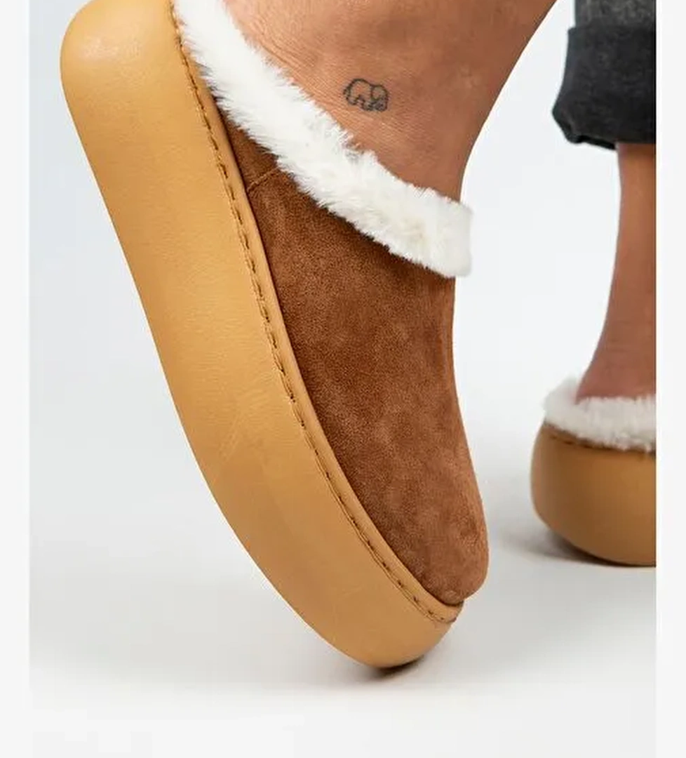 Manijero Taba Kadın Deri Terlik MNJ.110.01 - Görsel 1