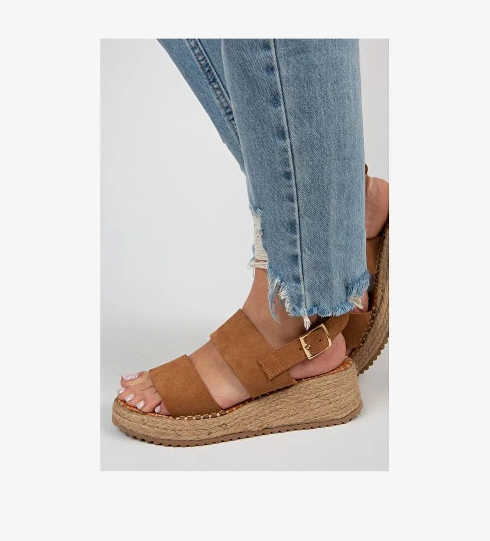 Manijero Taba Kadın Deri Espadril MNJ.026.03 - Görsel 1