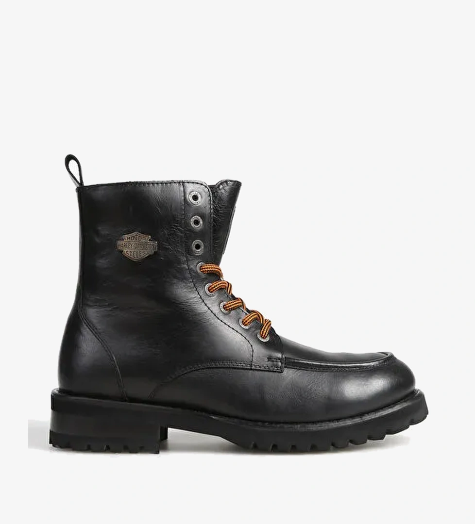 Harley Davidson Siyah Erkek Deri Bot KHALIFA - Görsel 1