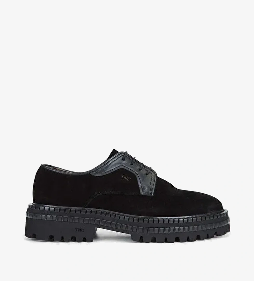 Tamer Tanca Siyah Erkek Süet Günlük Ayakkabı 537 3248 ERK AYK SK23/24 - Görsel 1