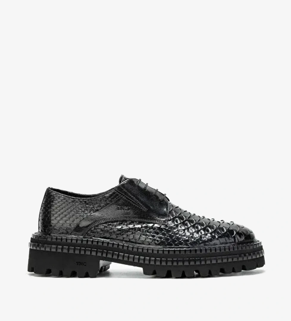 Tamer Tanca Siyah Erkek Deri Günlük Ayakkabı 537 3251 ERK AYK SK23/24 - Görsel 1