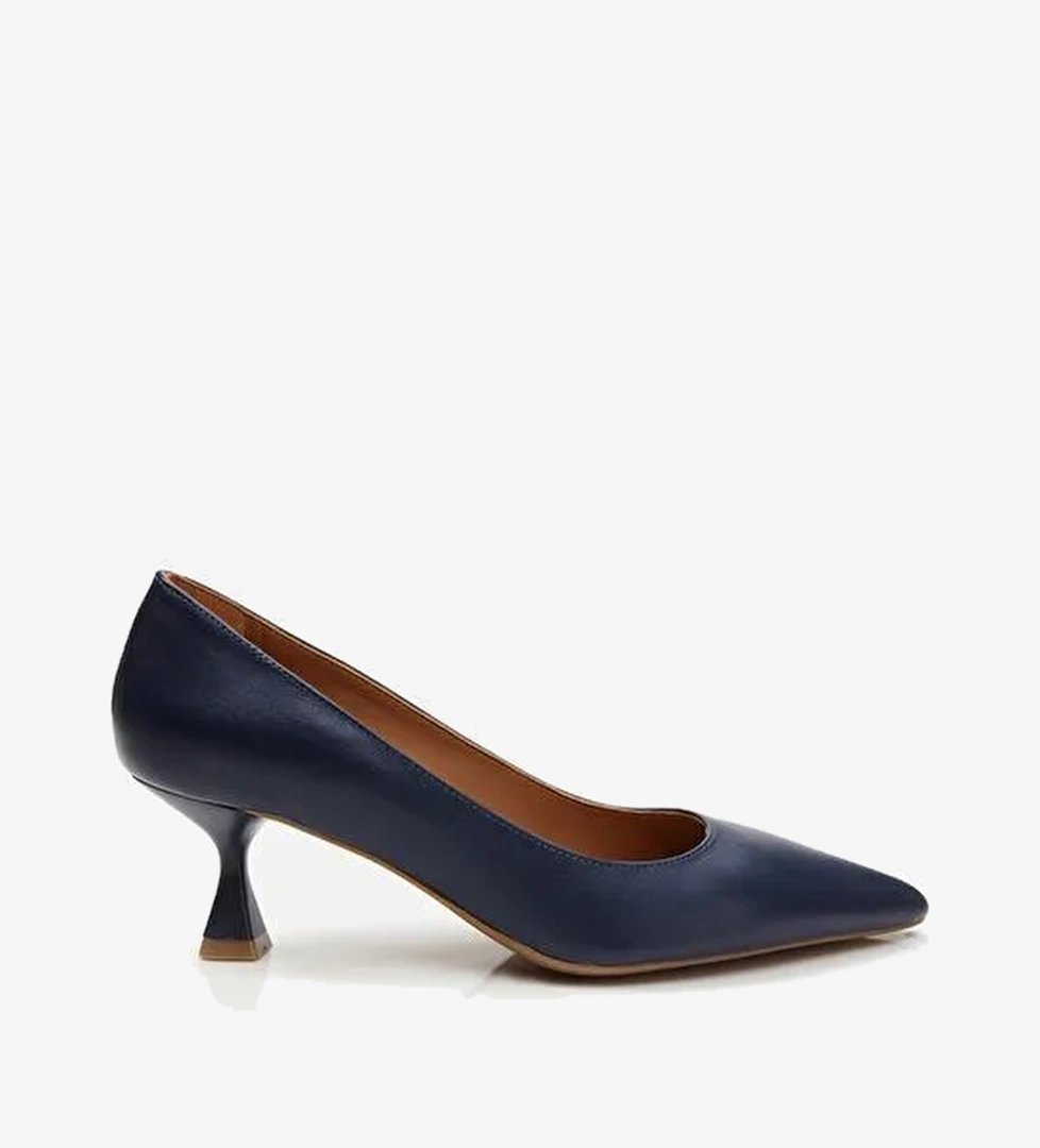 Hotiç Lacivert Kadın Deri Stiletto 01AYH283190A680