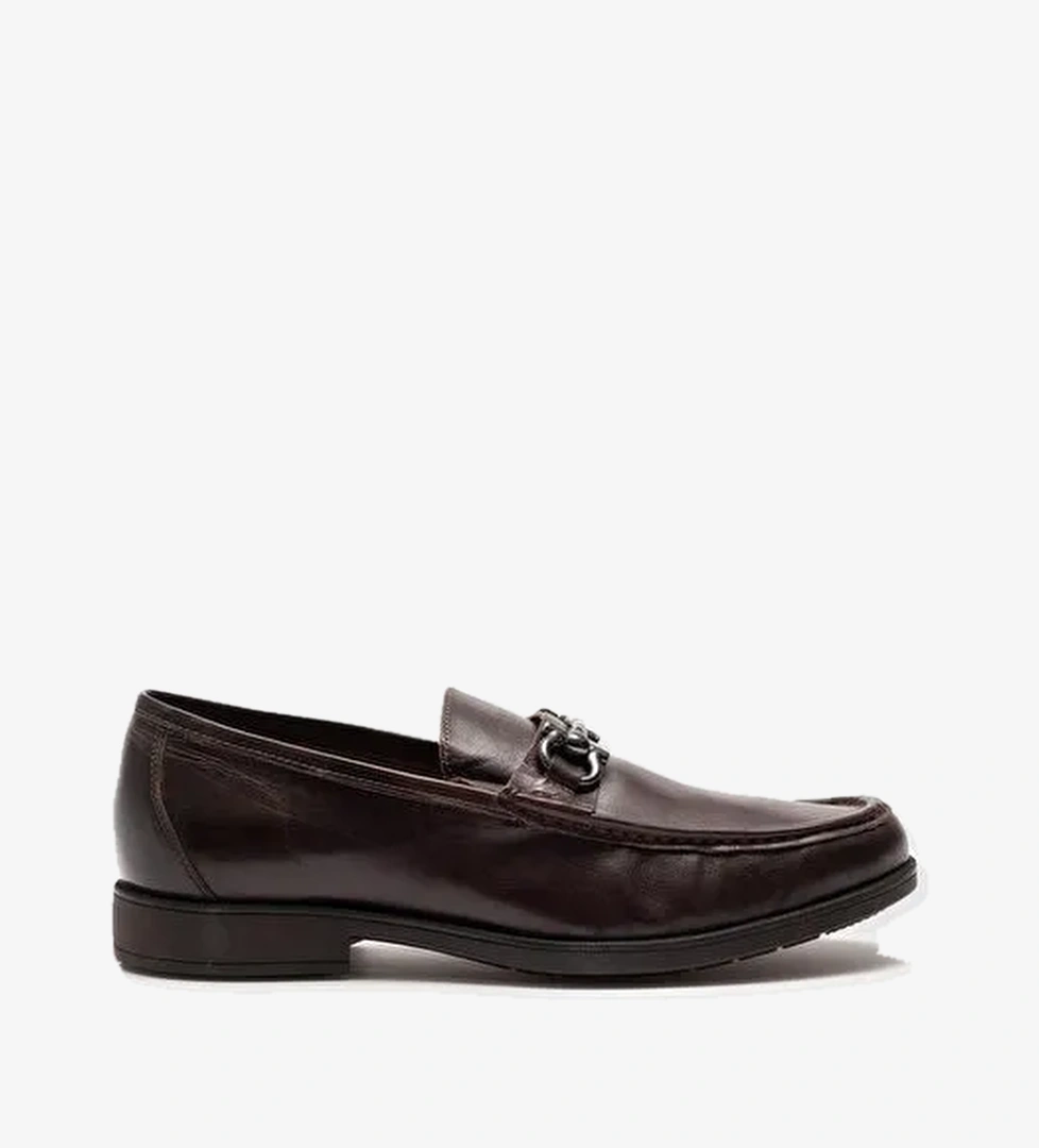 Hakiki Deri Kahverengi Erkek Günlük Ayakkabı - Görsel 1