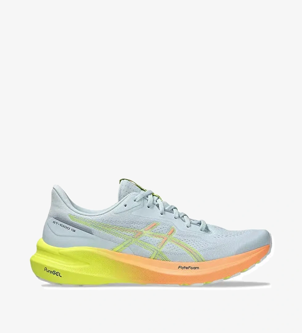 Asics 1011B952-750 GT-1000 13 PARIS Gri - Sarı Erkek Koşu Ayakkabısı - Görsel 1