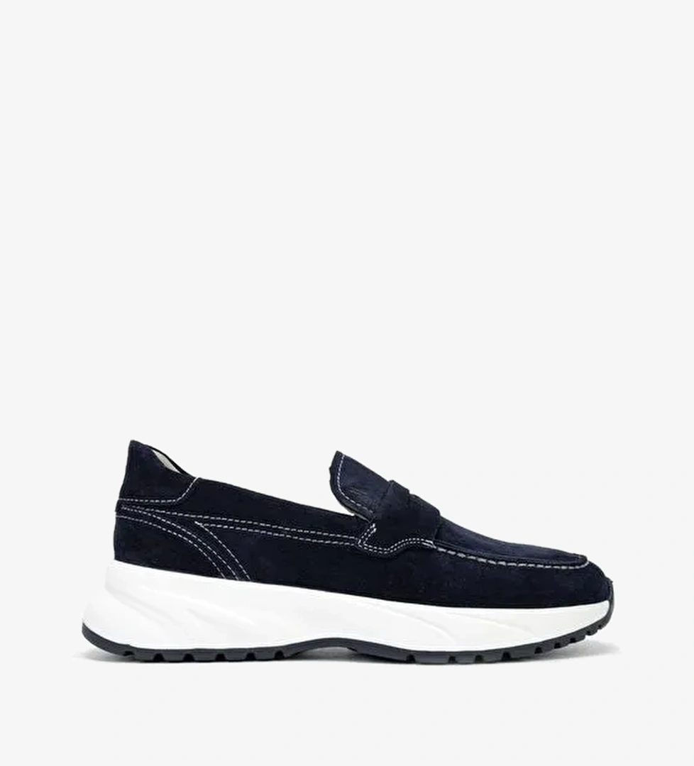 Valmenti Lacivert Erkek Süet Loafer 383 5781 ERK AYK SK23/24 - Görsel 1