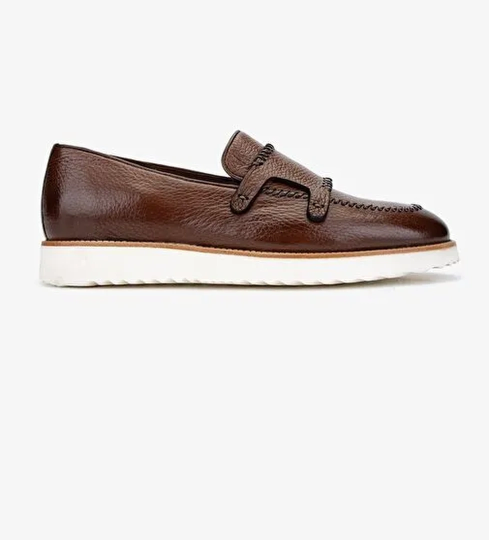 Valmenti Gireldo Erkek Taba Hakiki Deri Loafer Ayakkabı - Görsel 1