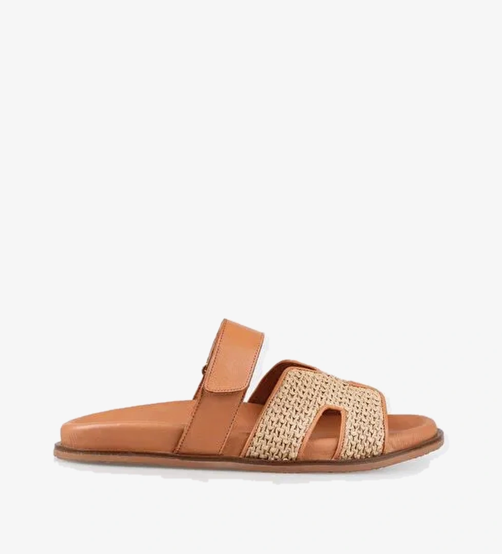 Naturel Kadın Düz Terlik - Görsel 1