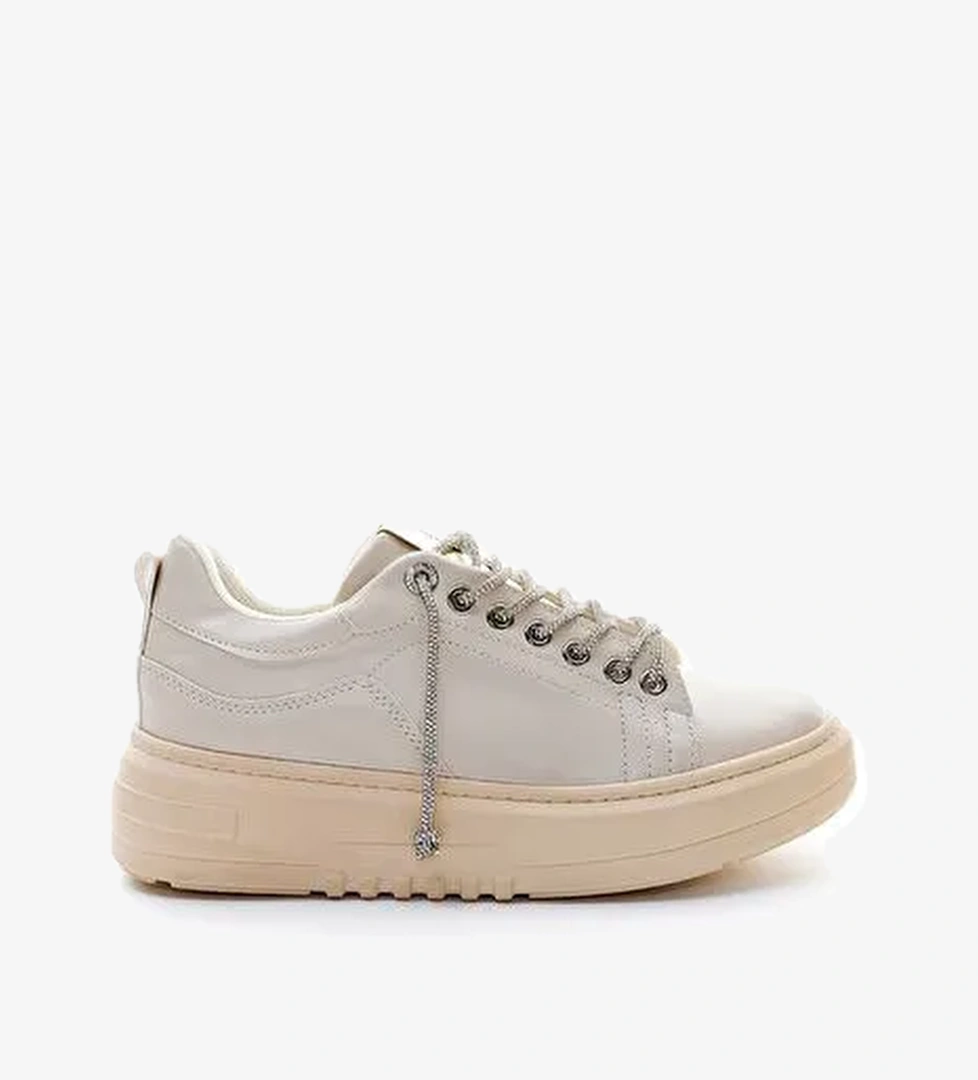 Valmenti Clair Kadın Bej Suni Deri Spor Ayakkabı - Görsel 1