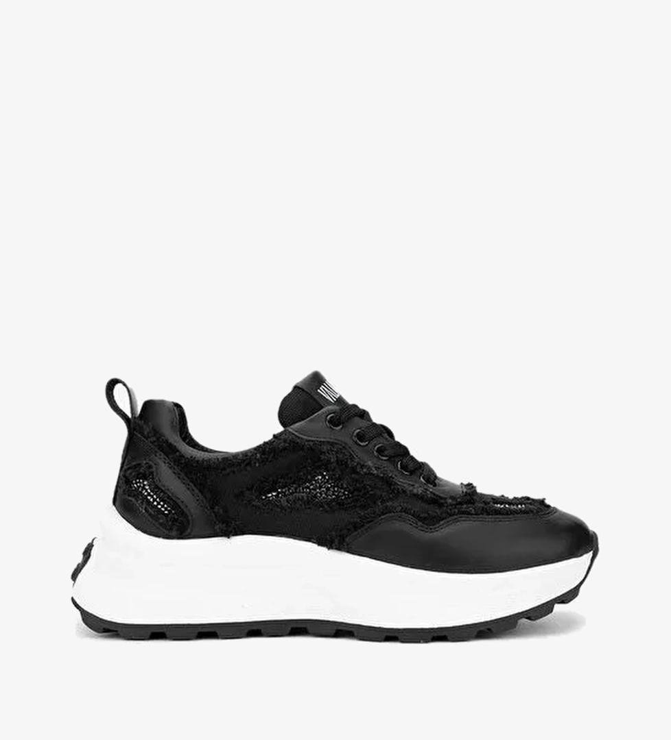 Valmenti Lovita Kadın Siyah Hakiki Deri Sneakers & Spor Ayakkabı - Görsel 1