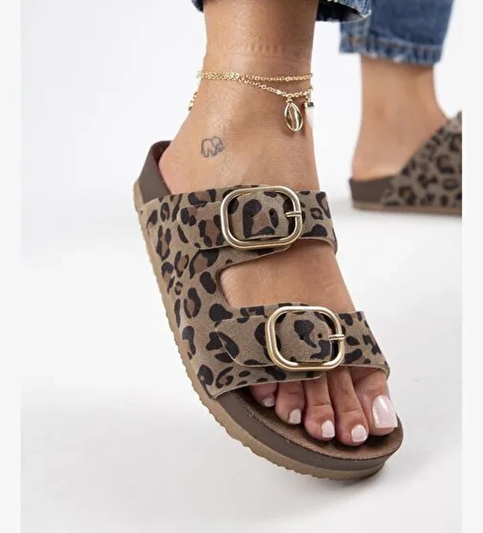 Manijero Vizon Kadın Deri Terlik MNJ.128.01 - Görsel 1