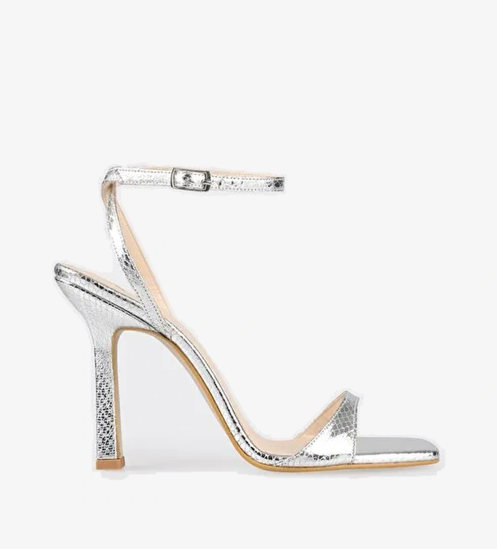 Lame Kadın Topuklu Sandalet - Görsel 1