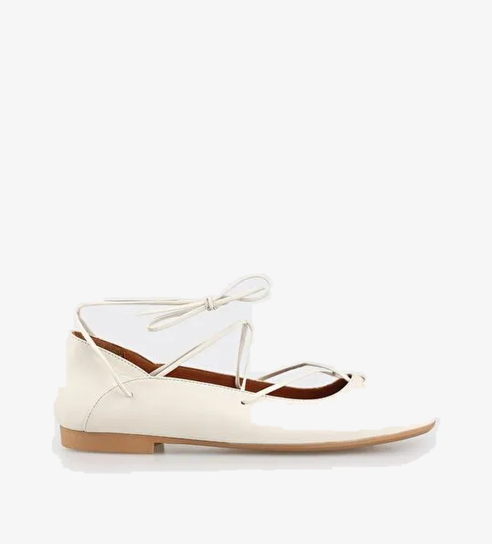 Elle Elle Ekru Kadın Deri Babet OPENA | Boyner Ekru - 1. görsel