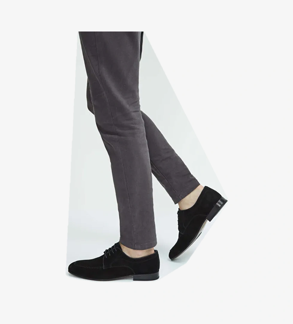 Tamer Tanca Siyah Erkek Süet Günlük Ayakkabı 183 27302 ERK AYK SK23/24 - Görsel 1