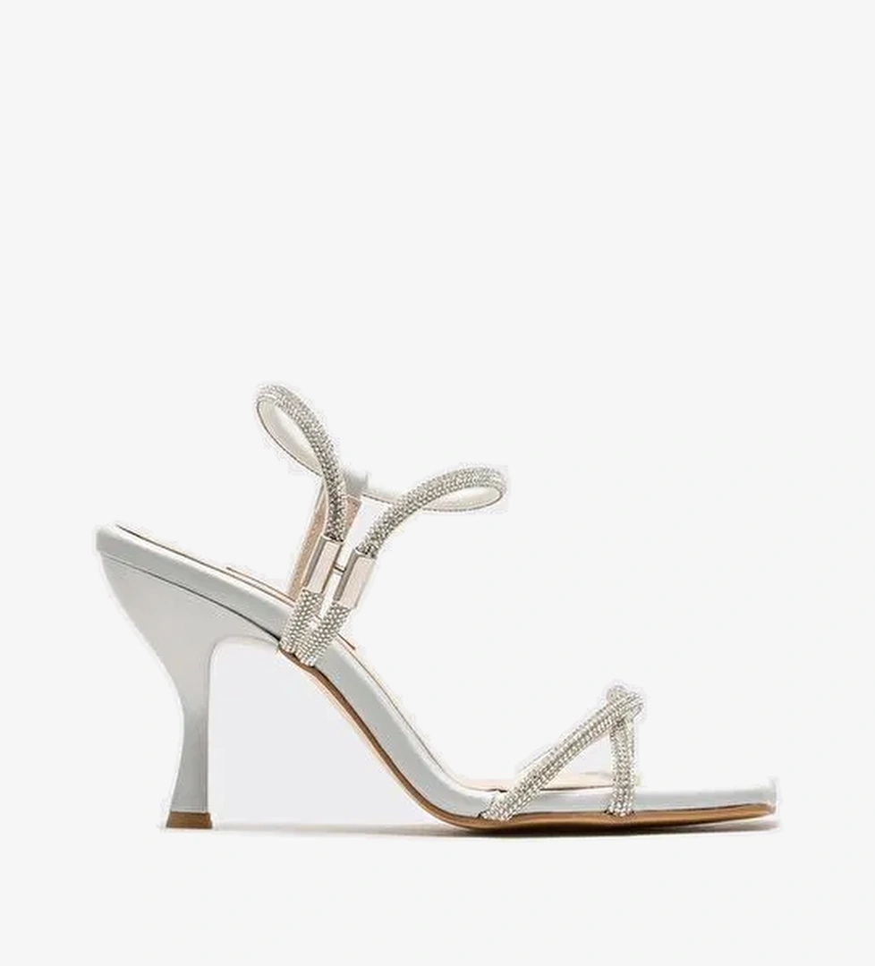 Lame Kadın Topuklu Sandalet - Görsel 1