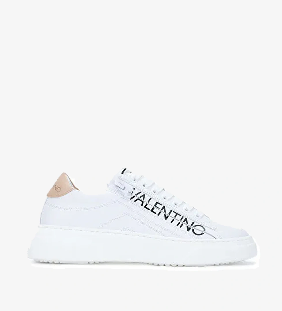 Mario Valentino Kadın Hakiki Deri Beyaz/Nude Sneakers & Spor Ayakkabı - Görsel 1