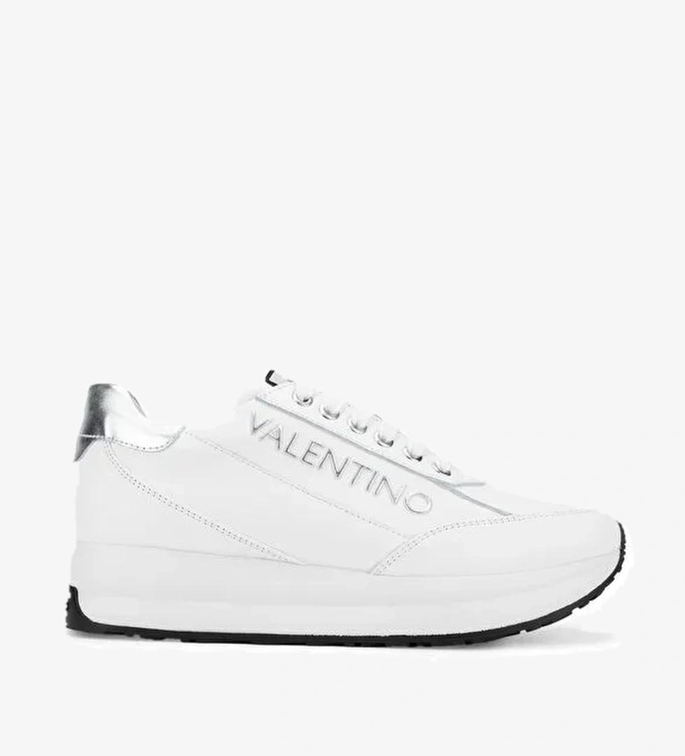 Mario Valentino Kadın Hakiki Deri Beyaz/Gümüş Sneakers & Spor Ayakkabı - Görsel 1