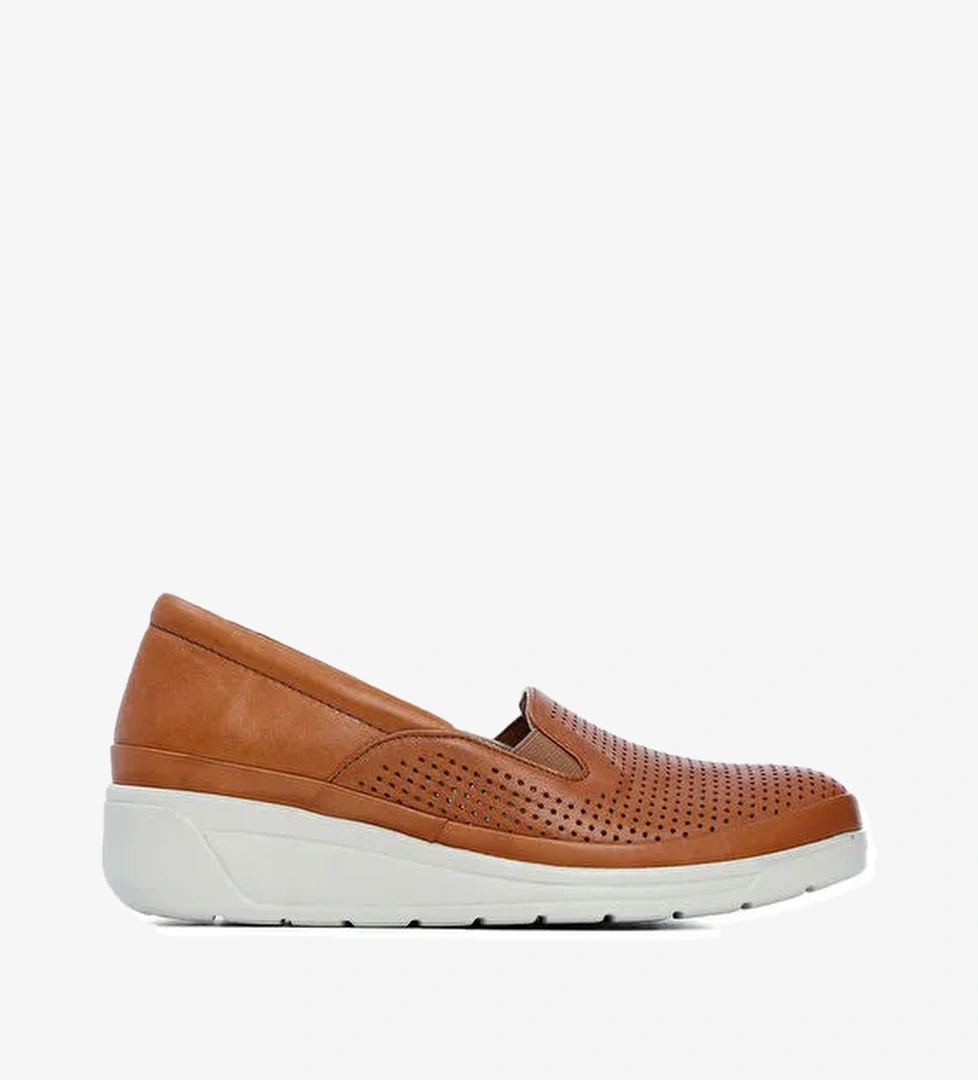 Tamer Tanca Taba Kadın Deri Günlük Ayakkabı 824 1201 BYN AYK Y21 - Görsel 1