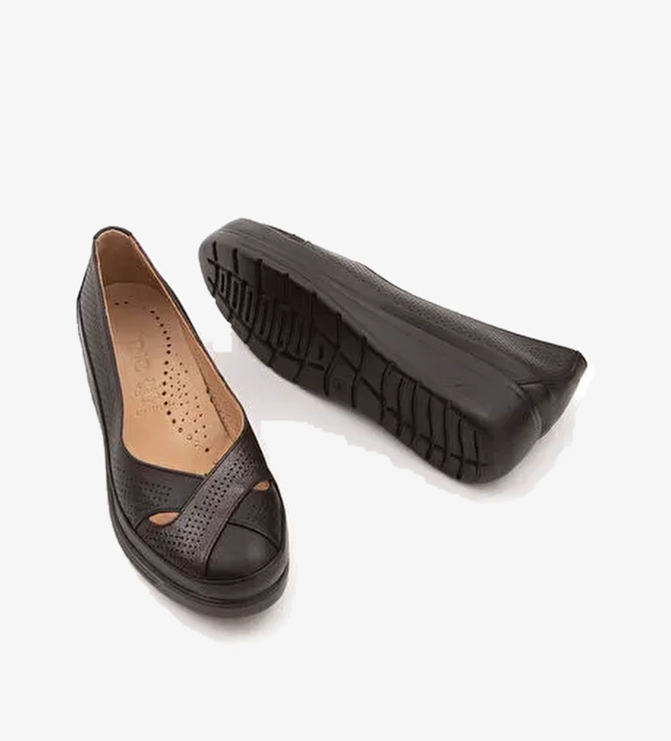 Tamer Tanca Taş-Gümüş Kadın Deri Günlük Ayakkabı 824 1051 BYN AYK Y22 - Görsel 1