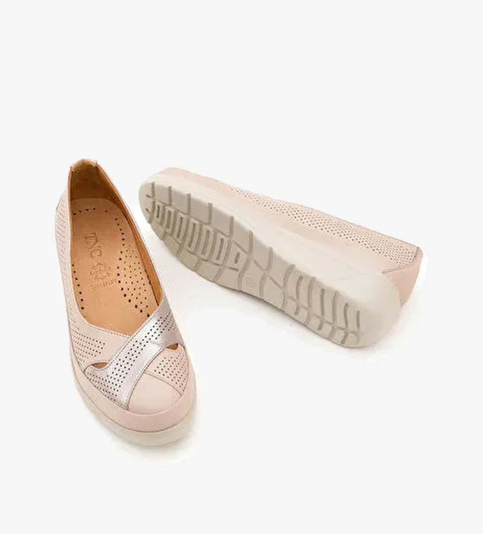 Tamer Tanca Kadın Hakiki Deri Taş Comfort Ayakkabı - Görsel 1