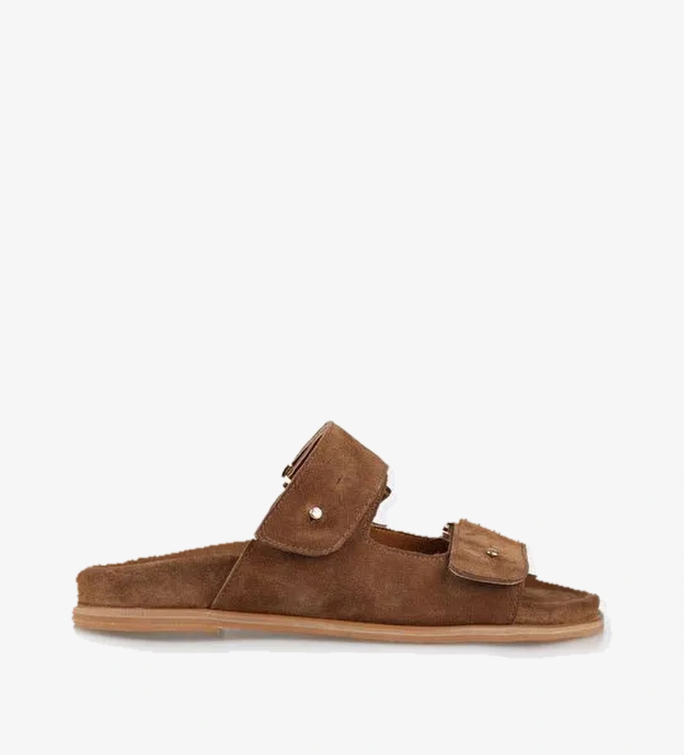 Taba Deri Kadın Terlik - Görsel 1