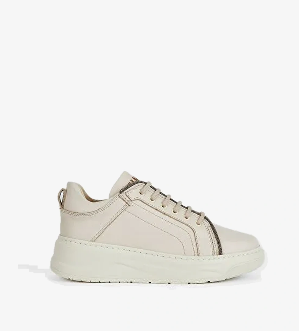 Valmenti Siyah Kadın Deri Sneaker 775 1732 BN AYK SK23/24 - Görsel 1