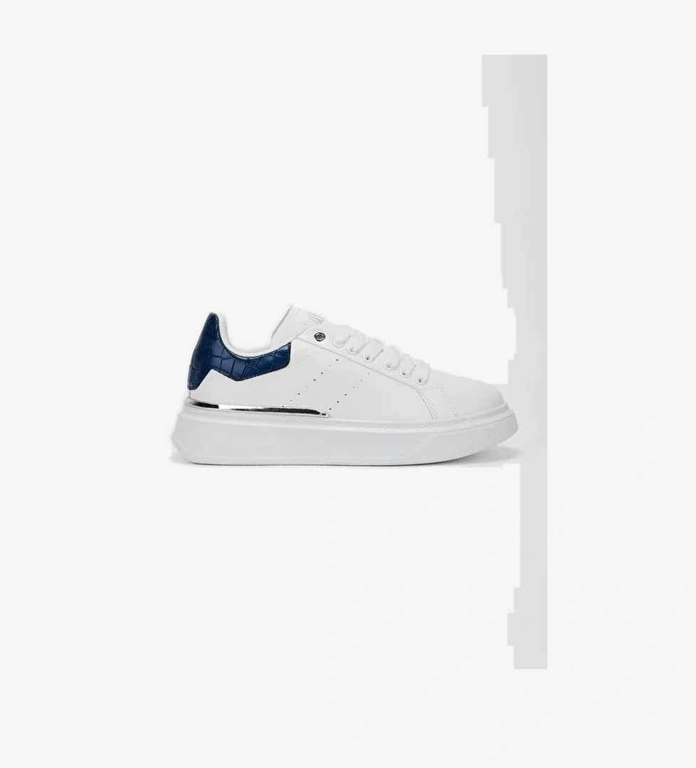 Valmenti Erkek Beyaz Suni Deri Sneakers & Spor Ayakkabı - Görsel 1