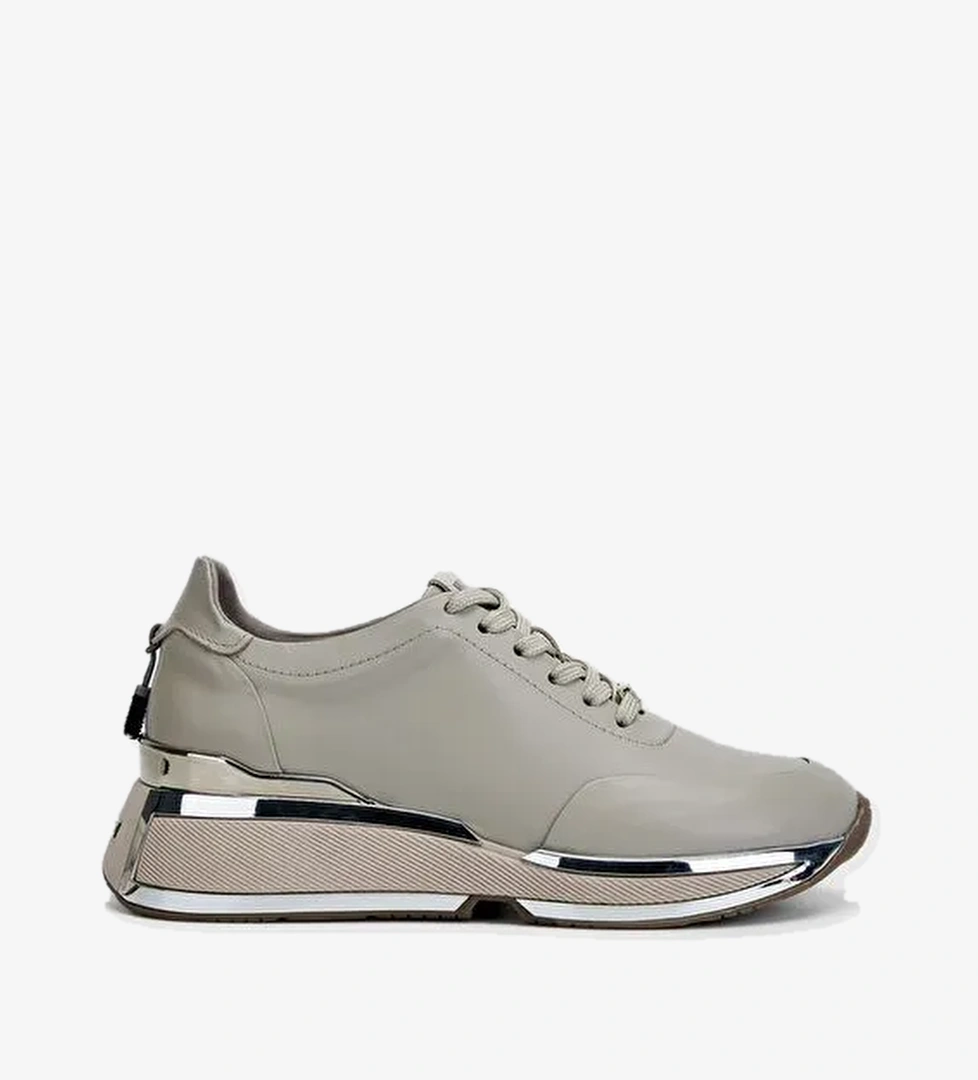 Valmenti Beyaz Kadın Deri Sneaker 1011 6371 BN AYK SK23/24 - Görsel 1