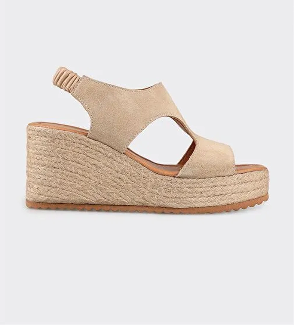 Naturel Deri Kadın Espadril - Görsel 1