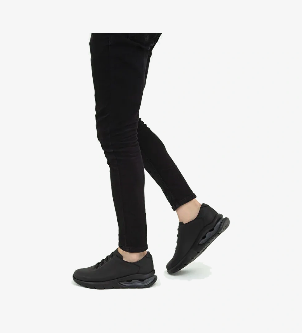 CALLAGHAN Erkek Hakiki Deri Siyah Sneakers & Spor Ayakkabı - Görsel 1