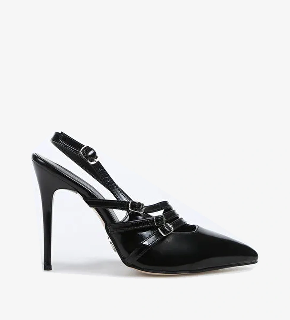 Fabrika Siyah Kadın Topuklu Ayakkabı DINARA