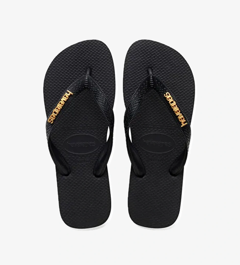 Havaianas Havaianas Siyah Beyaz Kadın Plaj Terliği Hav. Logo model görseli