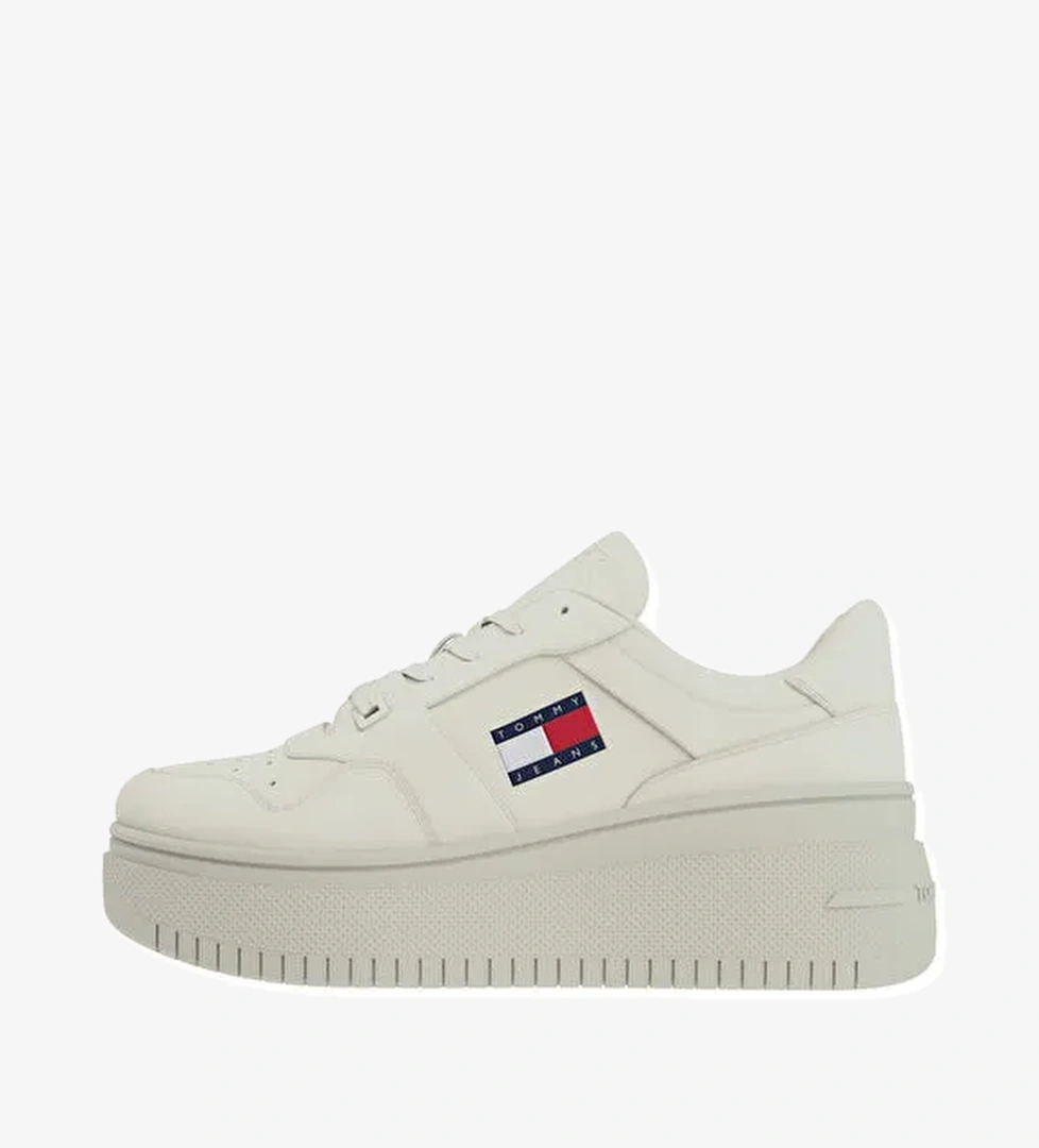 Tommy Hilfiger Tommy Hilfiger Bej Kadın Deri Sneaker EN0EN02506AEV | Boyner Bej - 1. görsel