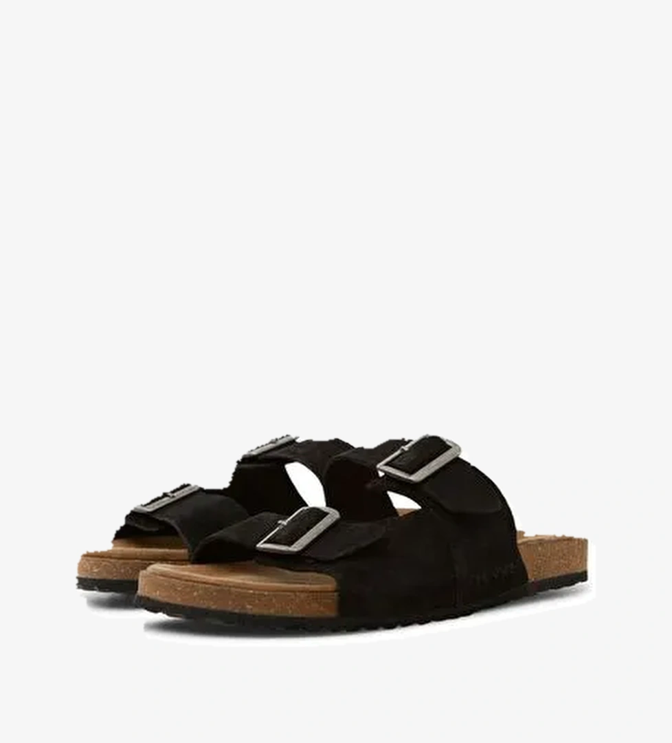 Jack & Jones Erkek Günlük Ayarlanabilir Siyah Birken Terlik - 12231428 - Görsel 1