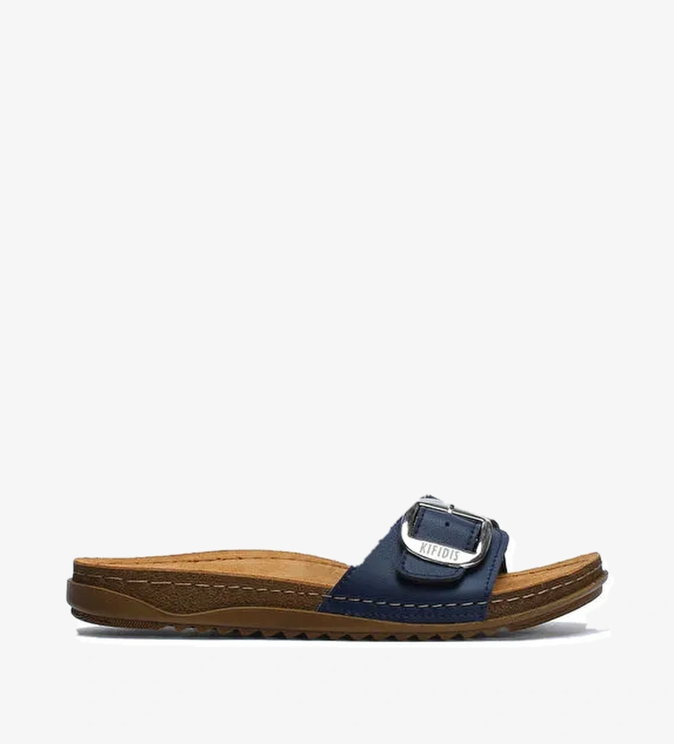 SIB213610 Kifidis-Natura Kadın Anatomik Deri Terlik 36-41 - Görsel 1