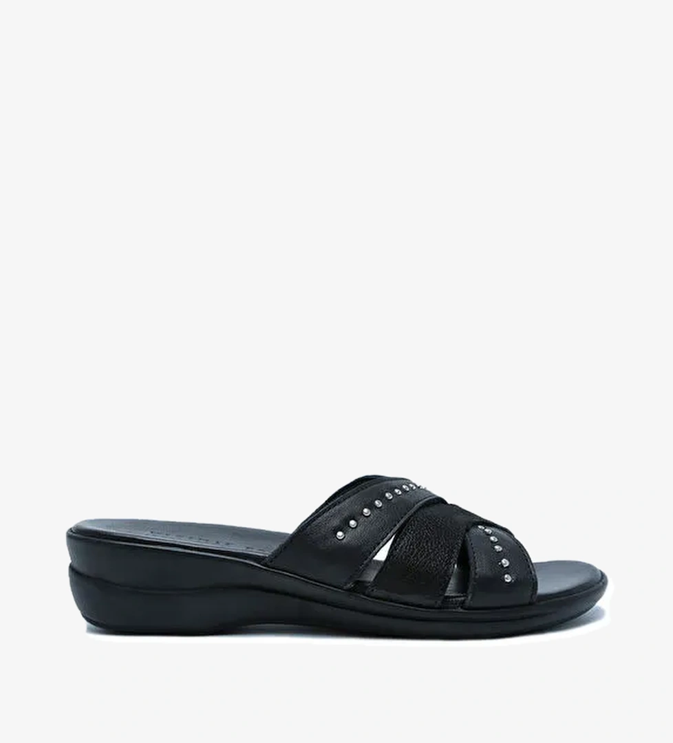 K1992-122 Kifidis Kadın Deri Terlik 36-41 - Görsel 1