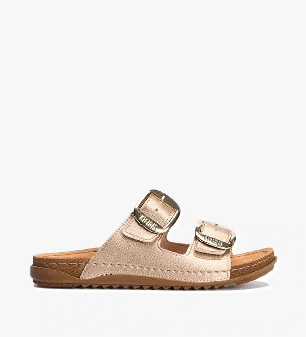 SIB213615 Kifidis-Natura Kadın Anatomik Deri Terlik 36-41 - Görsel 1