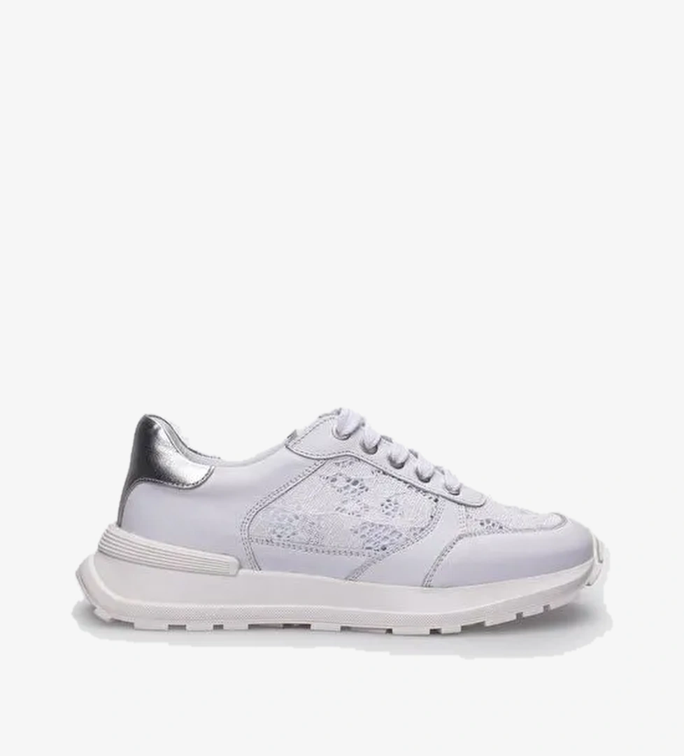 Cabani Ayakkabı Bej Kadın Deri Sneaker 125043 - Görsel 1