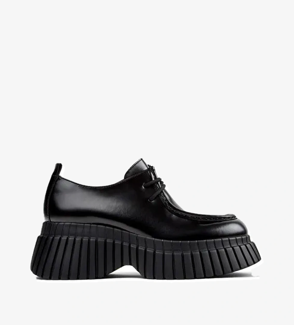 Camper Siyah Kadın Deri Düz Ayakkabı K201678-001