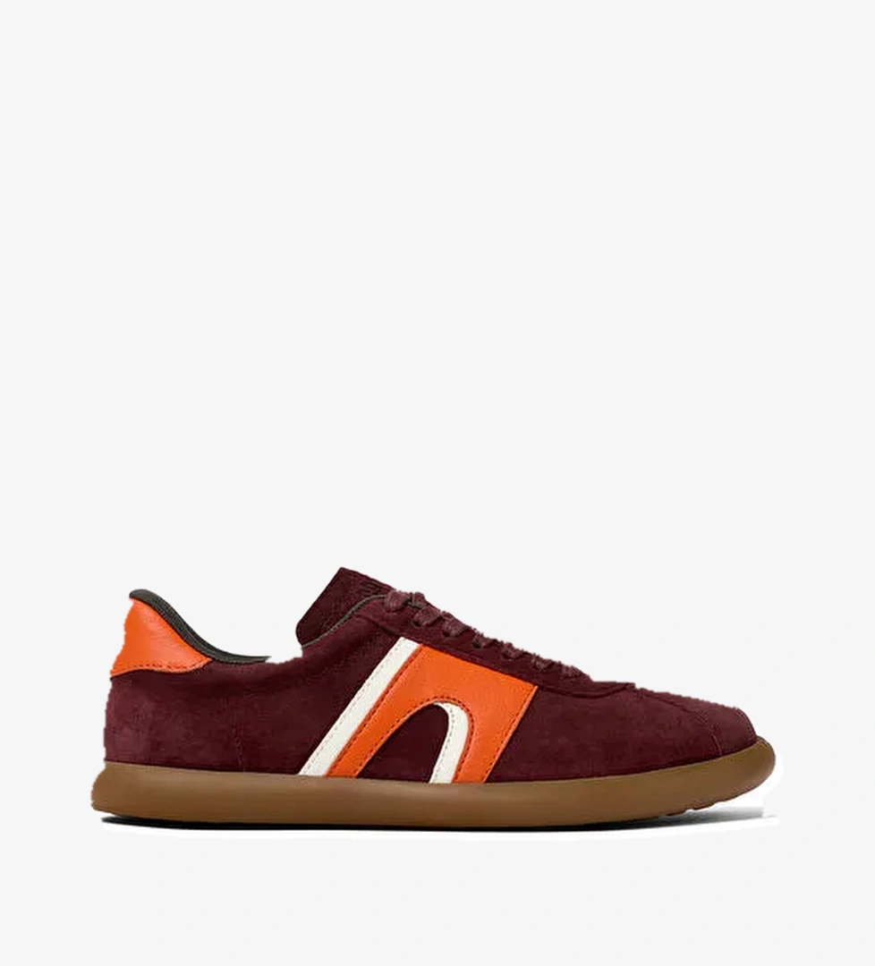 Camper Bordo-Turuncu Kadın Deri Sneaker K201608-007 - Görsel 1