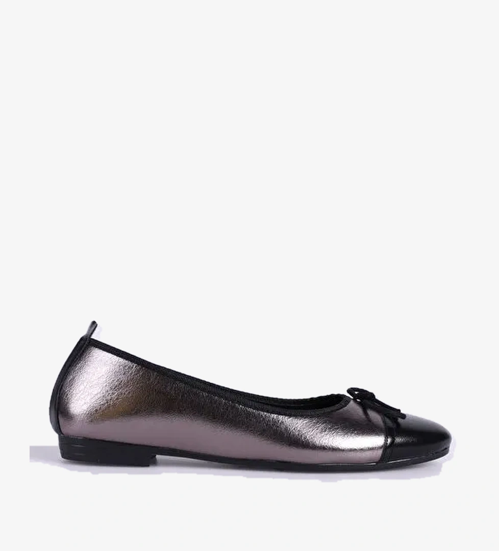 Fabrika Platin-Siyah Kadın Babet JULES