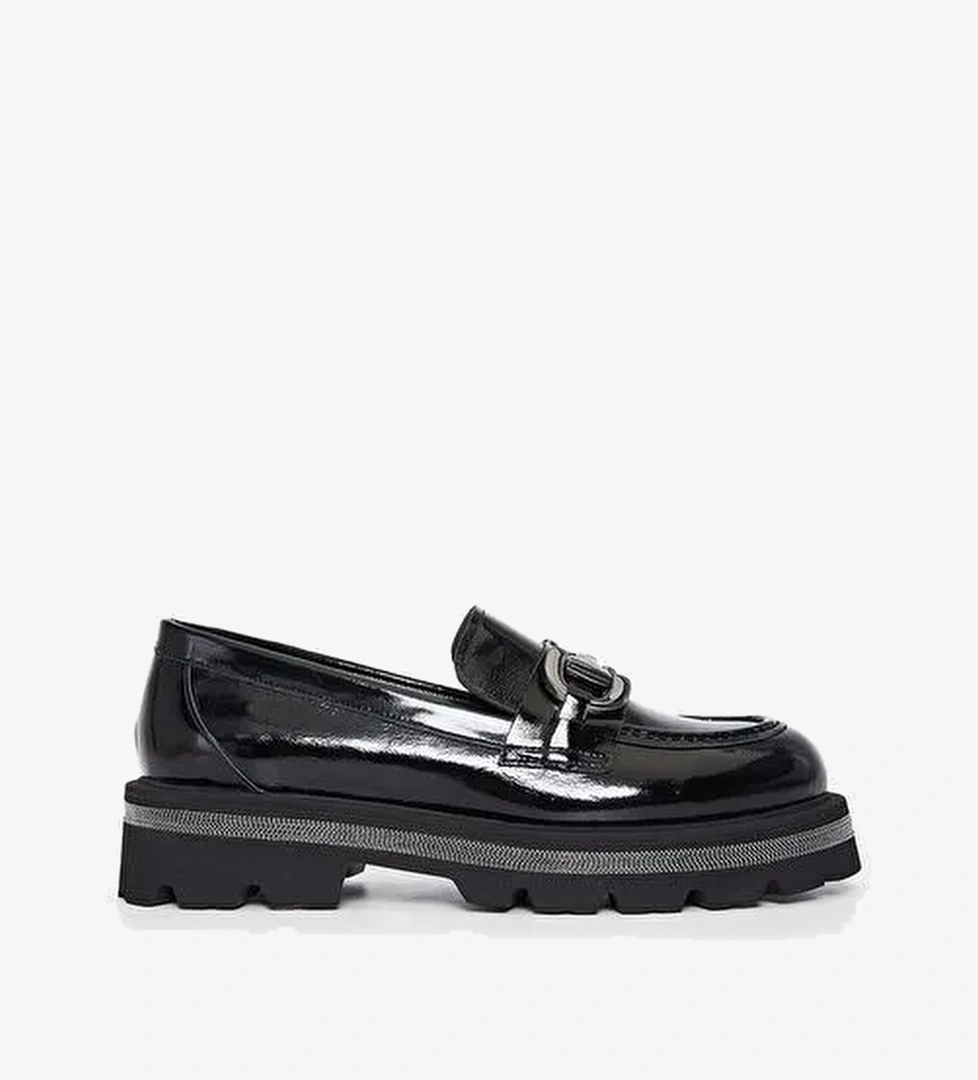 Valmenti Siyah Kadın Süet Loafer 33 77501 BN AYK SK23/24 - Görsel 1