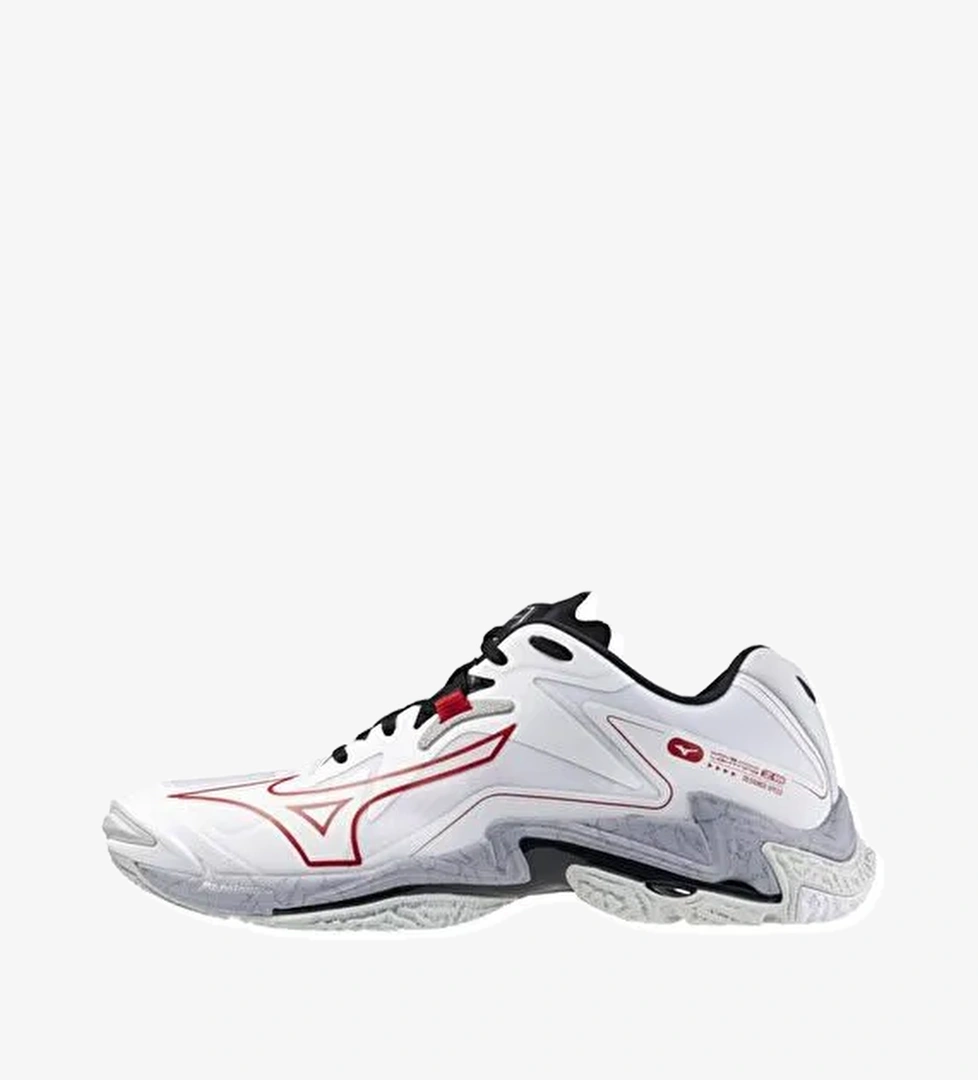 Wave Lightning Z8 Erkek Voleybol Ayakkabısı Beyaz / Gri - Görsel 1