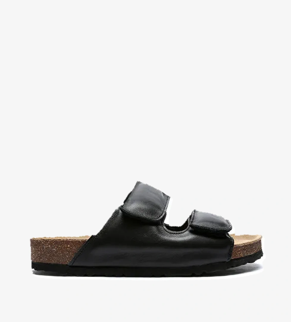 K10263DK Kifidis Soft Step Çift Bantlı Kadın Mantar Terlik 36-41 - Görsel 1